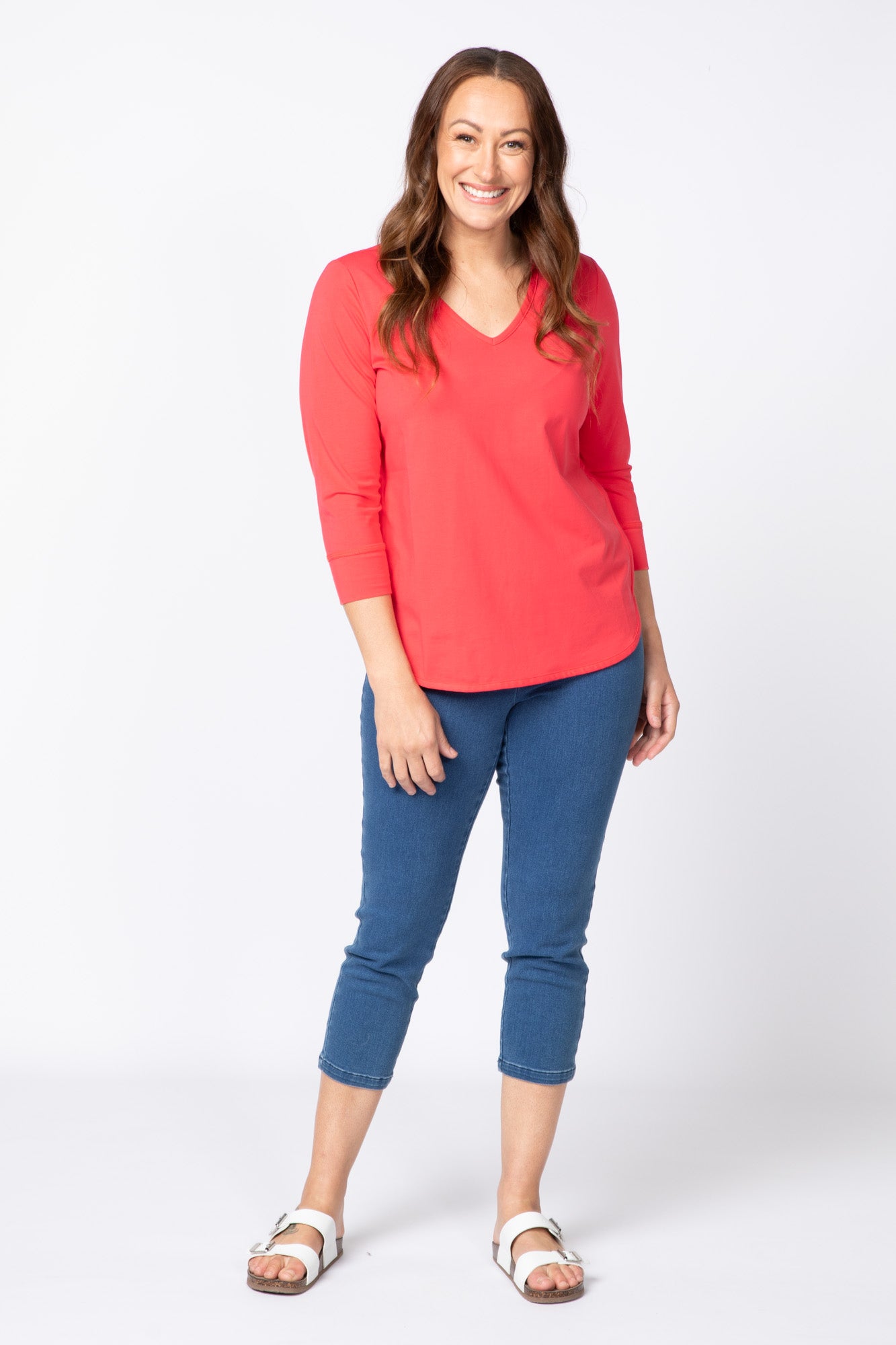 ETERNITY V-NECK 3/4 SLV TOP 3 ETERNITY V-NECK 3/4 SLV TOP