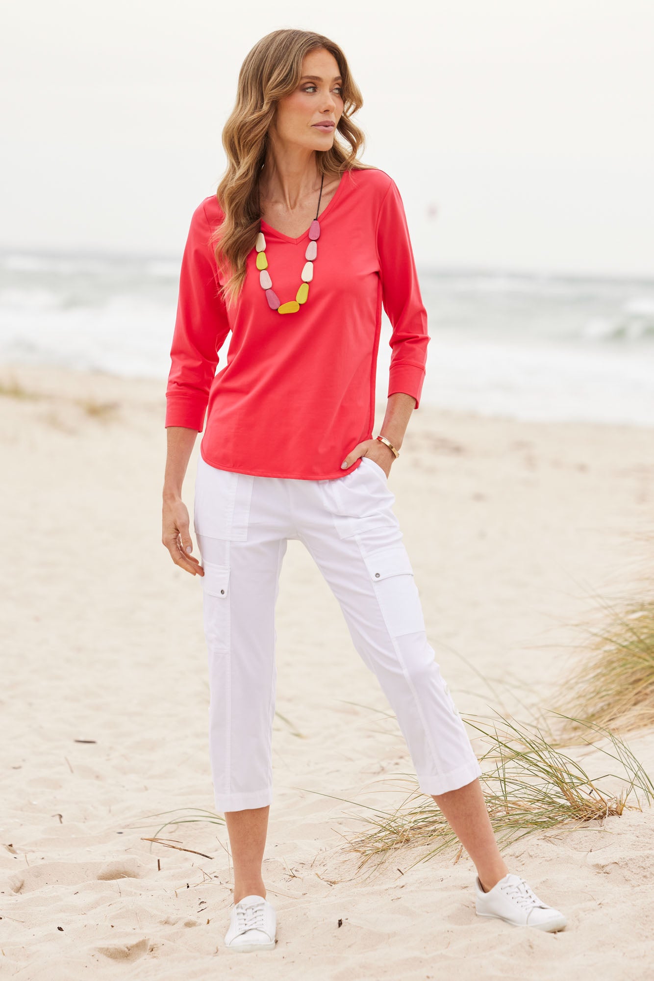 ETERNITY V-NECK 3/4 SLV TOP 8 ETERNITY V-NECK 3/4 SLV TOP