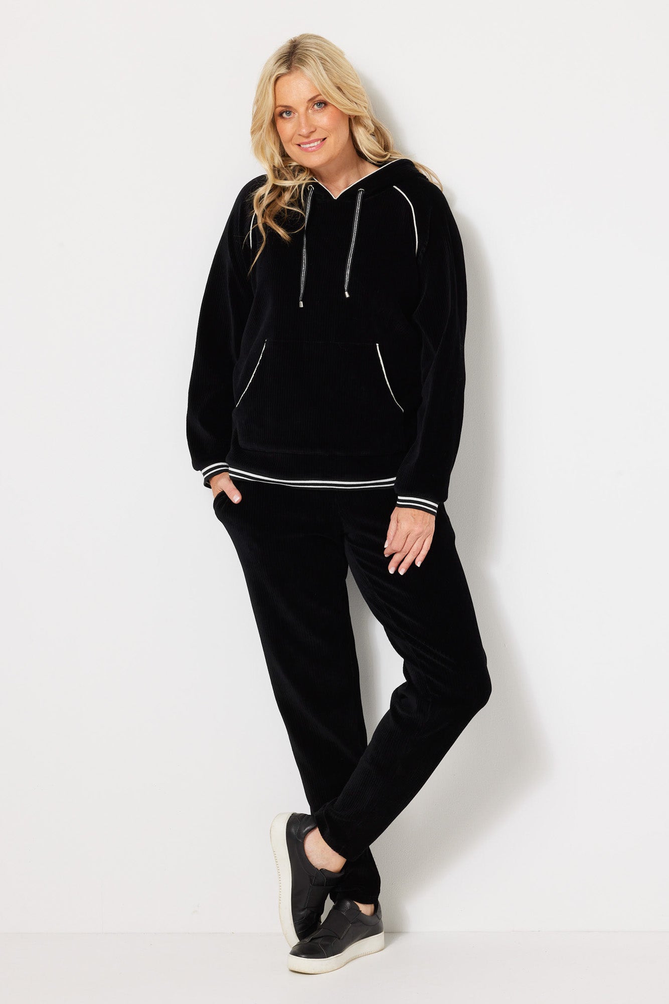 MAXWELL RIB VELOUR HOODIE 3 MAXWELL RIB VELOUR HOODIE