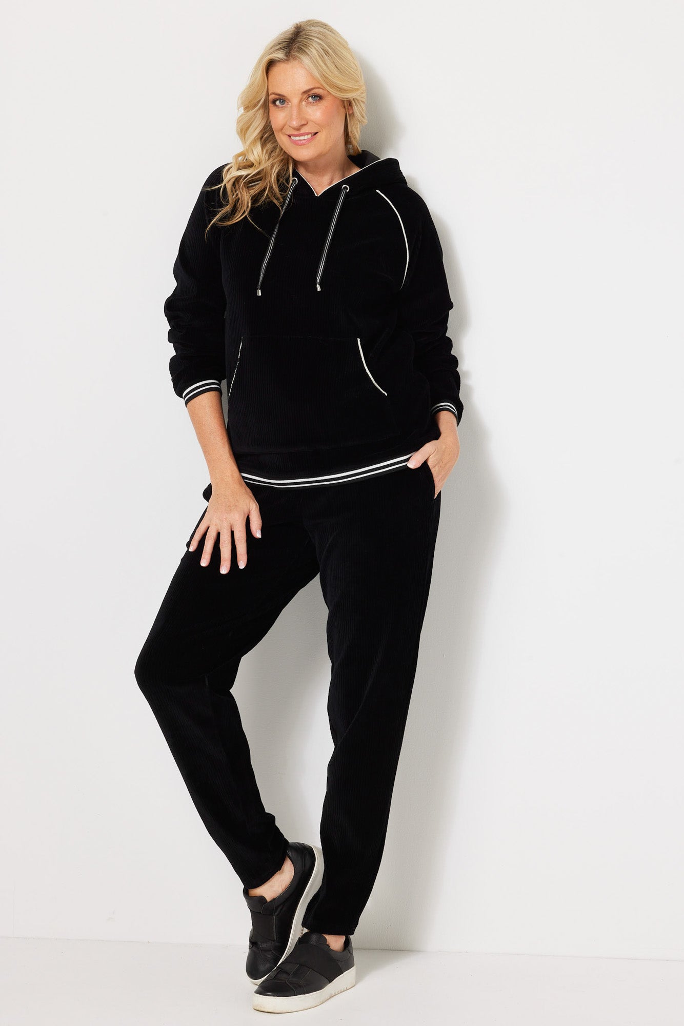 MAXWELL RIB VELOUR HOODIE 5 MAXWELL RIB VELOUR HOODIE