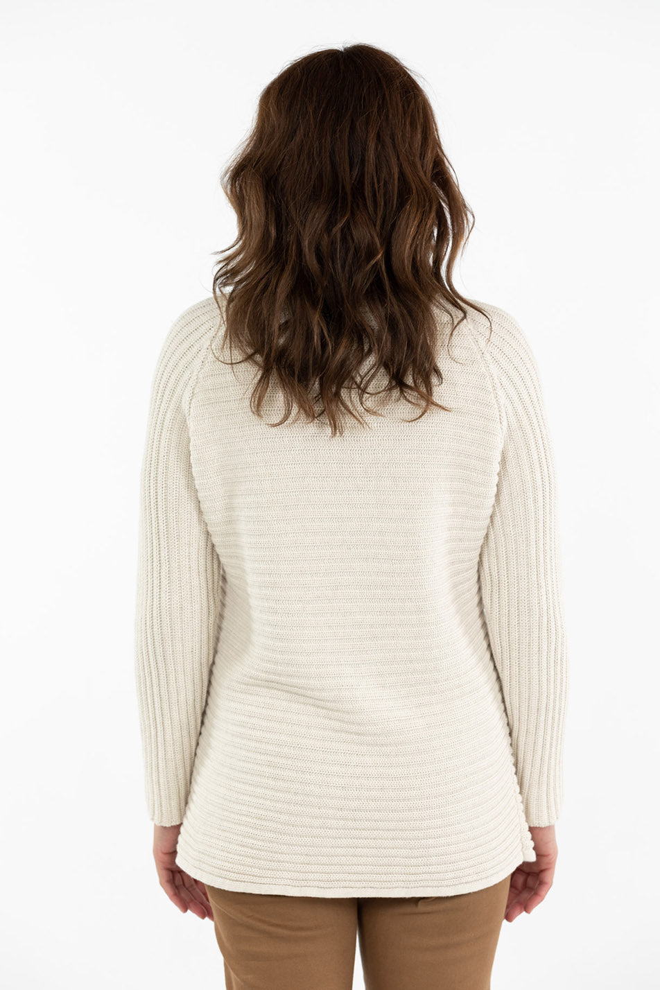 RIB DRAWSTRING NECK SWEATER 4 RIB DRAWSTRING NECK SWEATER