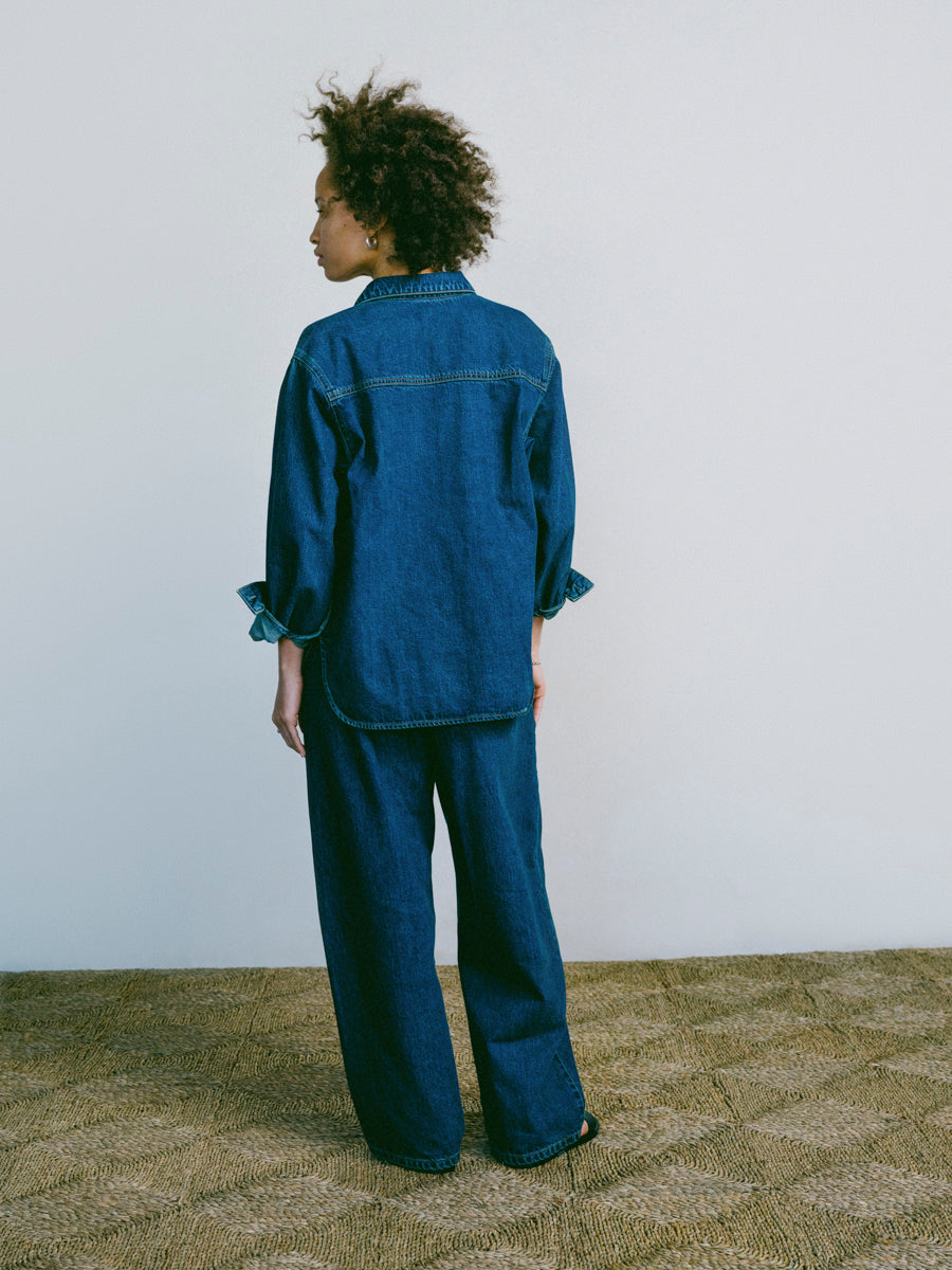Marcie Shirt, Tencel Denim, Vintage Dark 6 Marcie Shirt, Tencel Denim, Vintage Dark