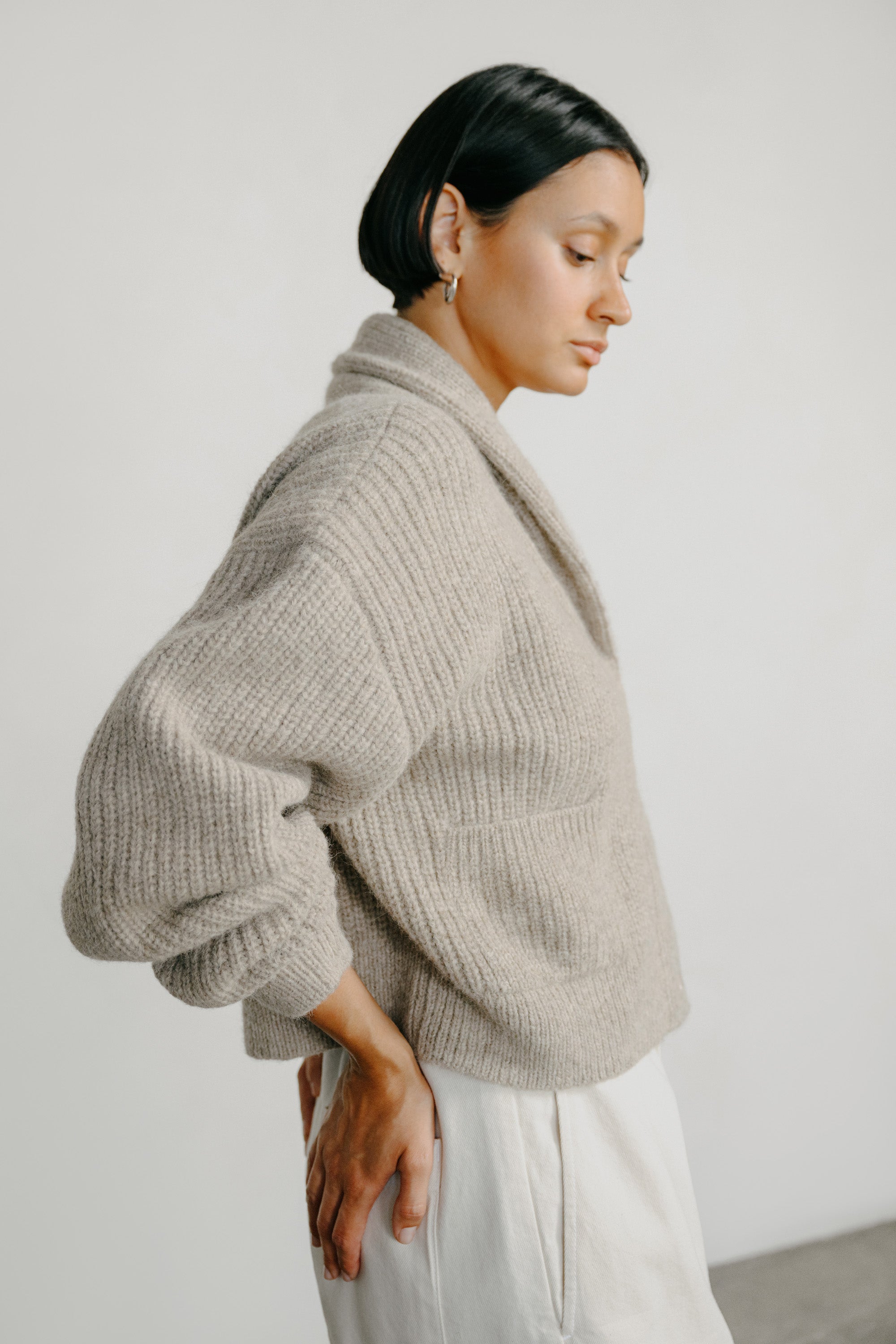 Sloan Cardigan, Alpaca Blend, Brush 3 Sloan Cardigan, Alpaca Blend, Brush