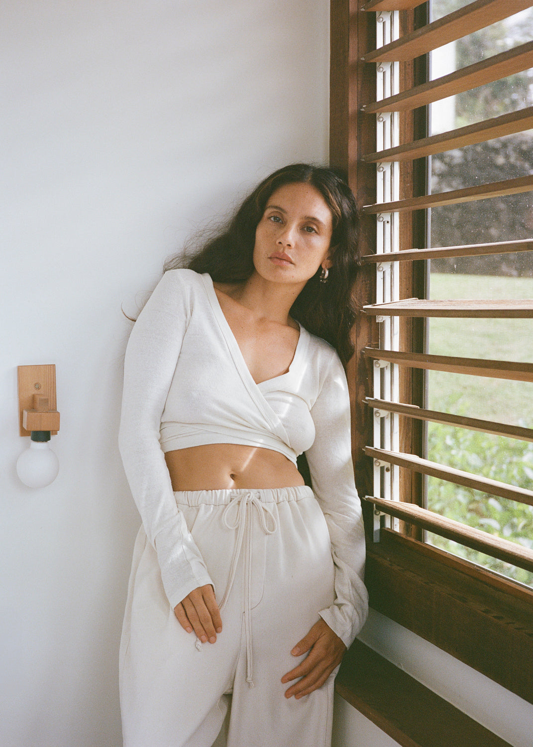 Dance Wrap Top, Regen Silk Noil Jersey, Natural 3 Dance Wrap Top, Regen Silk Noil Jersey, Natural