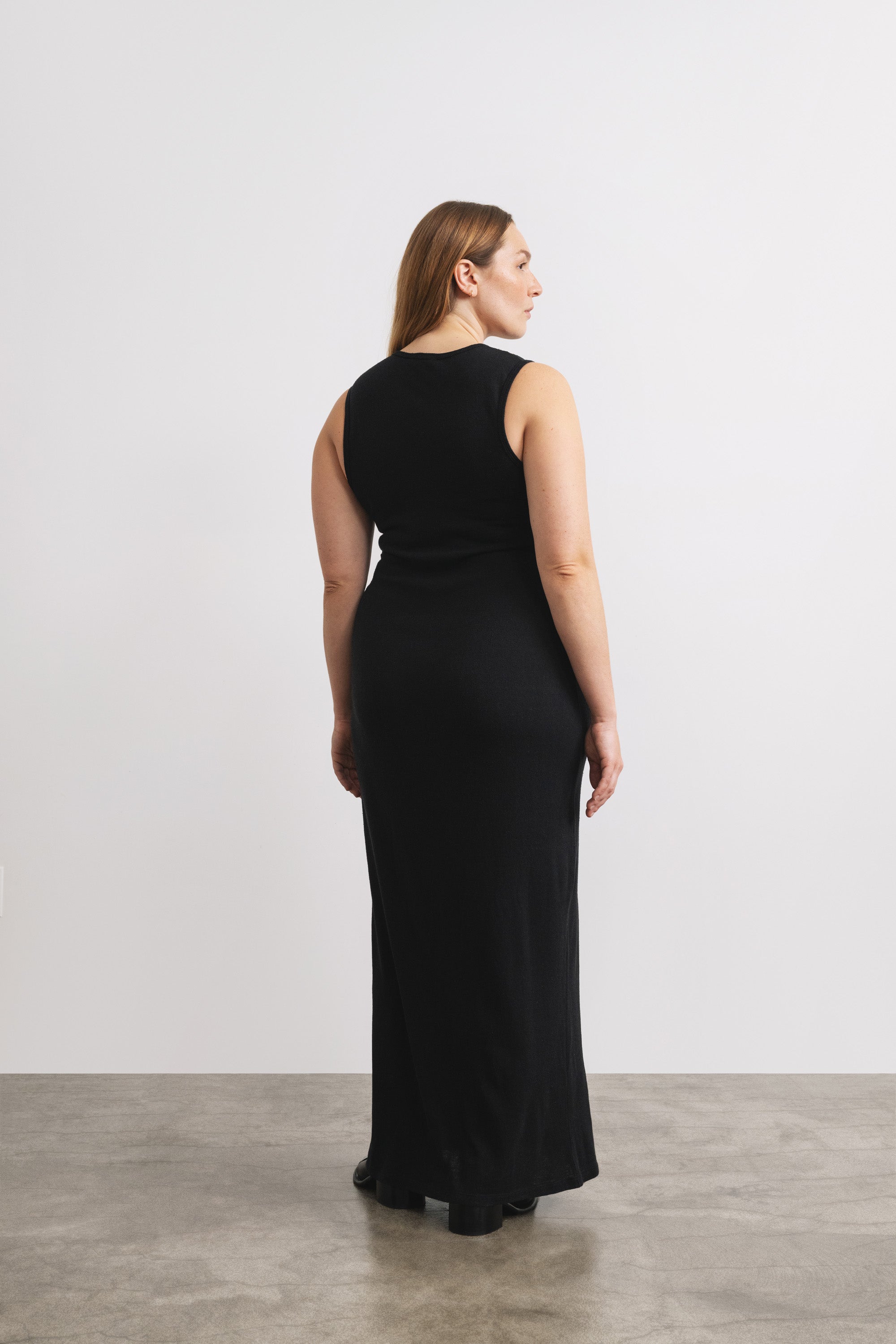 Tasi Dress, Regen Silk Noil Jersey, Black 5 Tasi Dress, Regen Silk Noil Jersey, Black