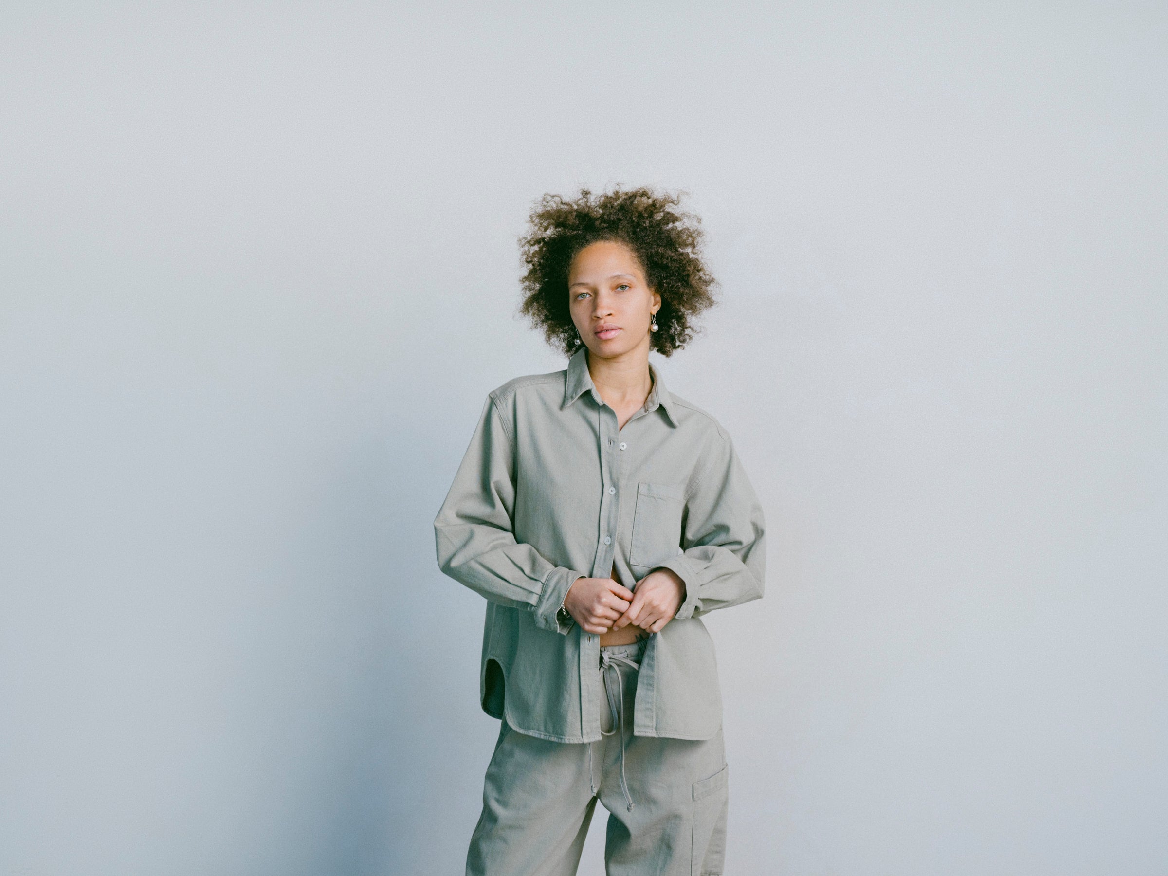 Marcie Shirt, Broken Twill, Oregano 5 Marcie Shirt, Broken Twill, Oregano