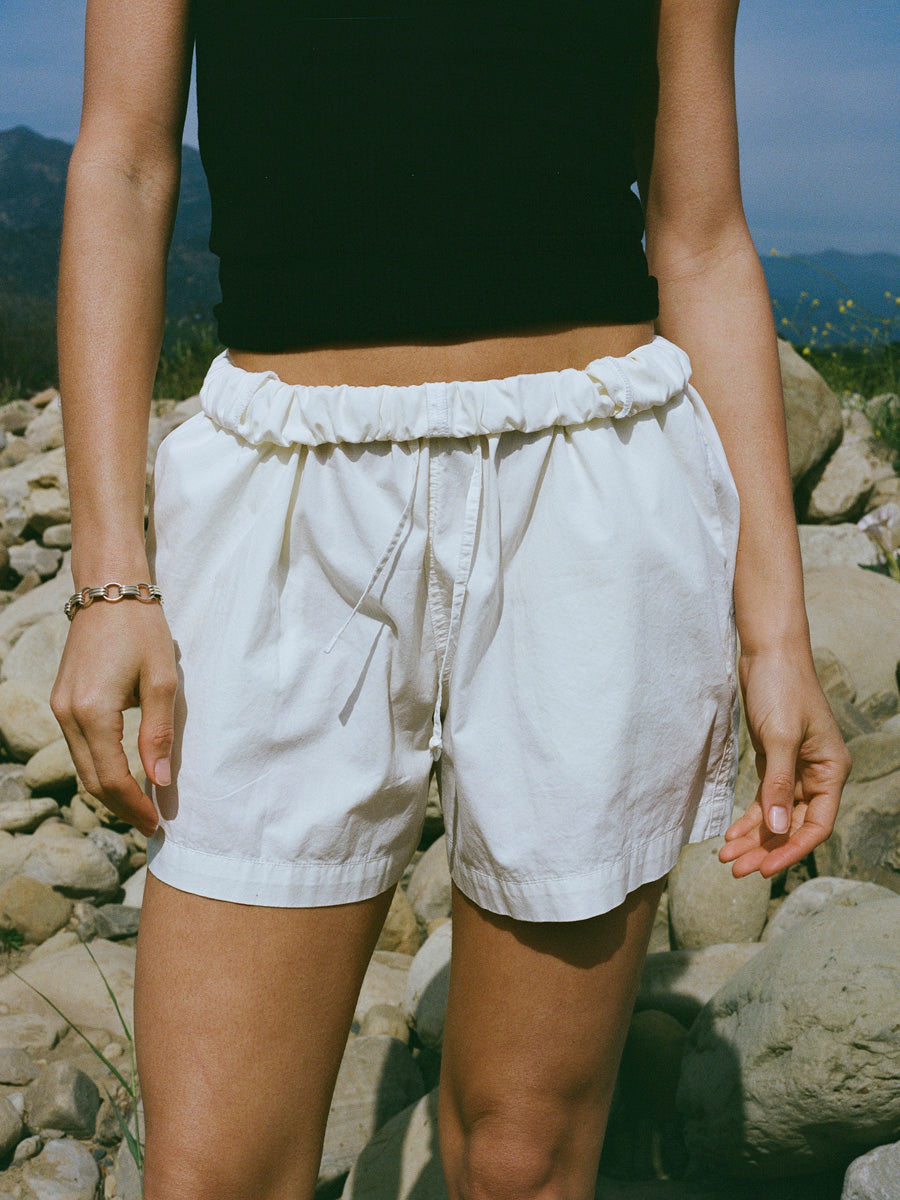 All Day Short, Organic Cotton Poplin, Natural 10 All Day Short, Organic Cotton Poplin, Natural