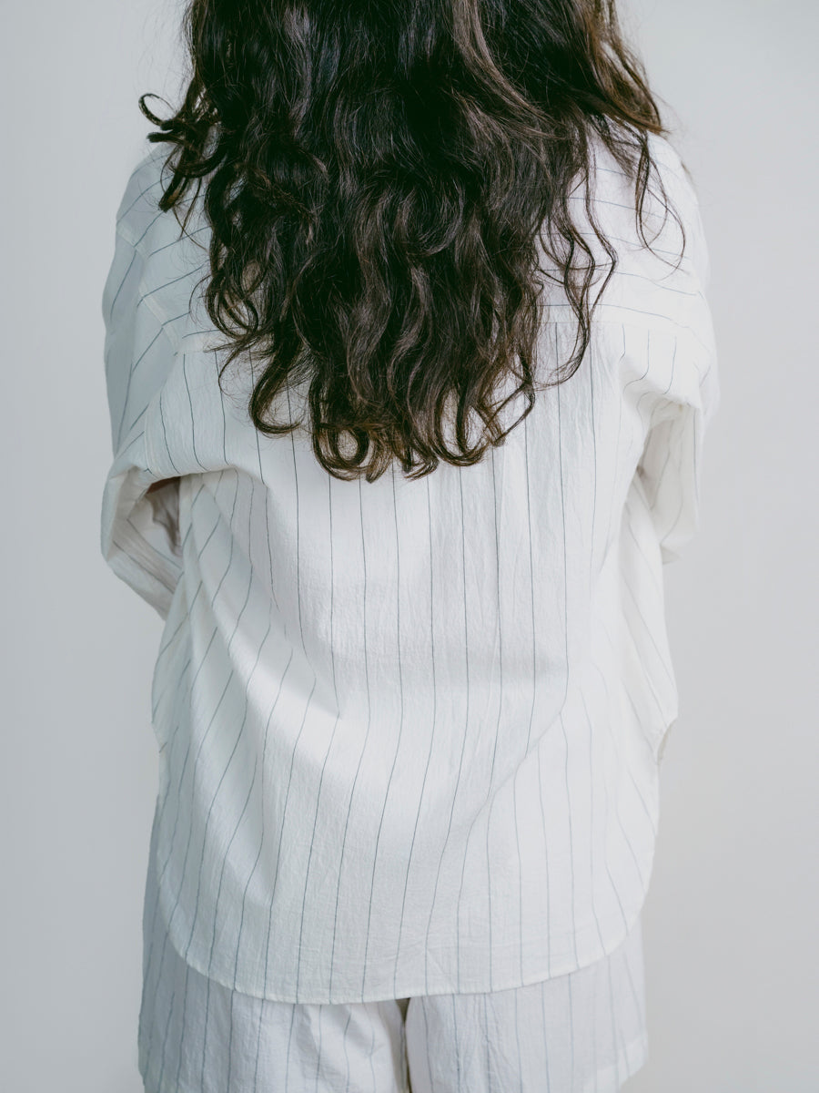 Marcie Shirt, Japanese Organic Cotton, Carolina Stripe 4 Marcie Shirt, Japanese Organic Cotton, Carolina Stripe